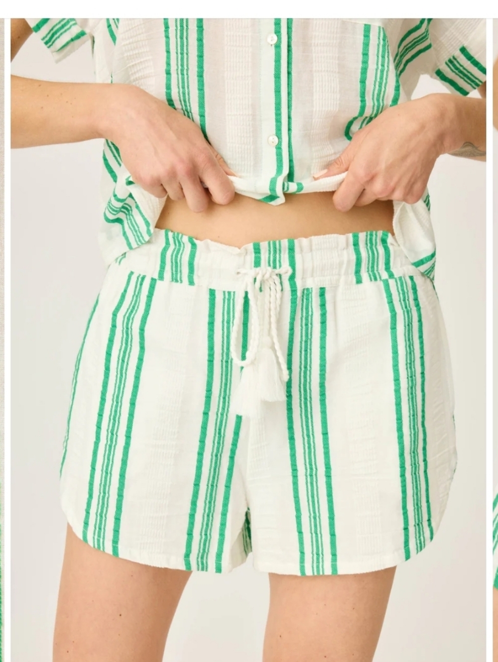 PJ Salvage Beachcomber Stripe Short Msrp $70